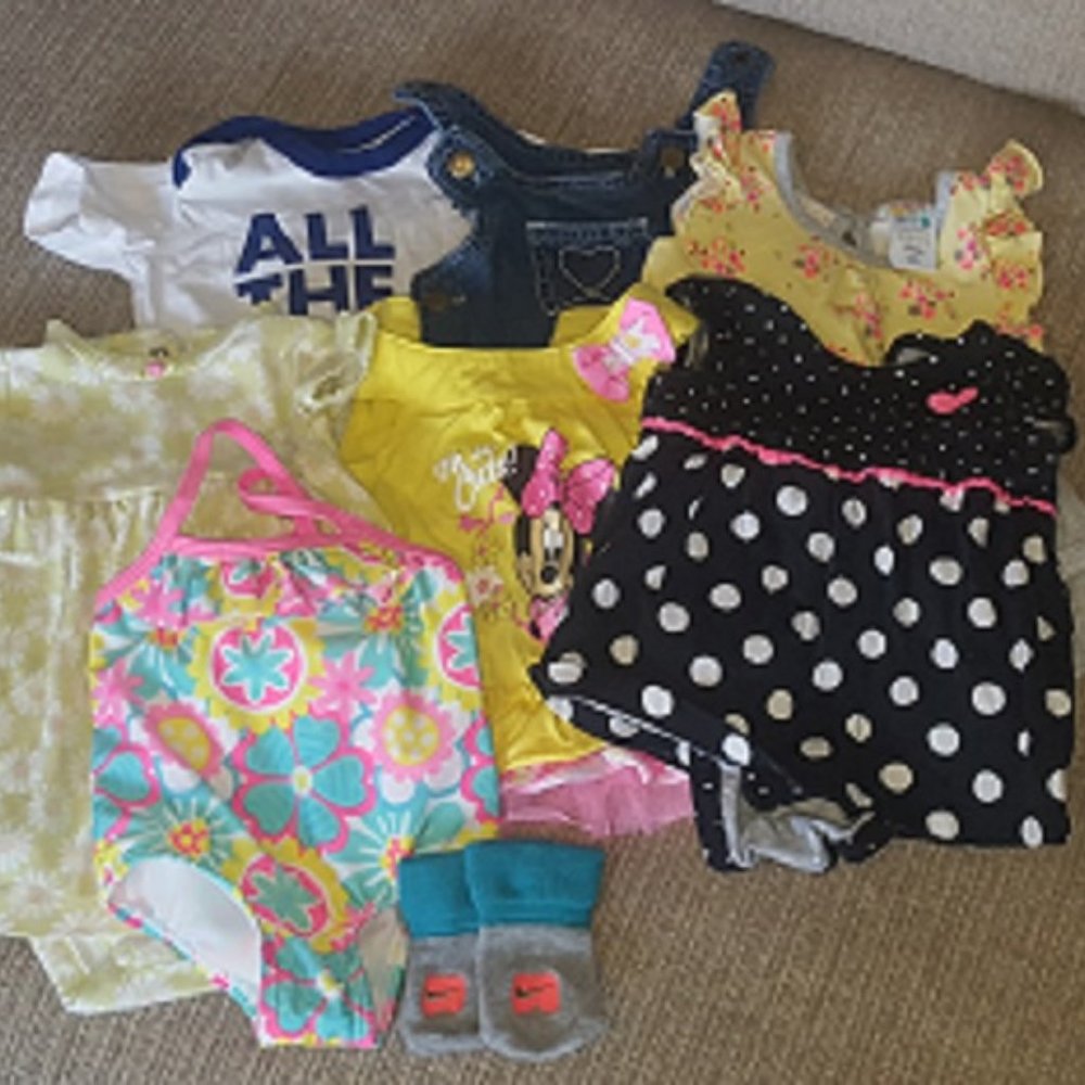Infant Girl's Summer 8-PC Bundle 0-3 Mo